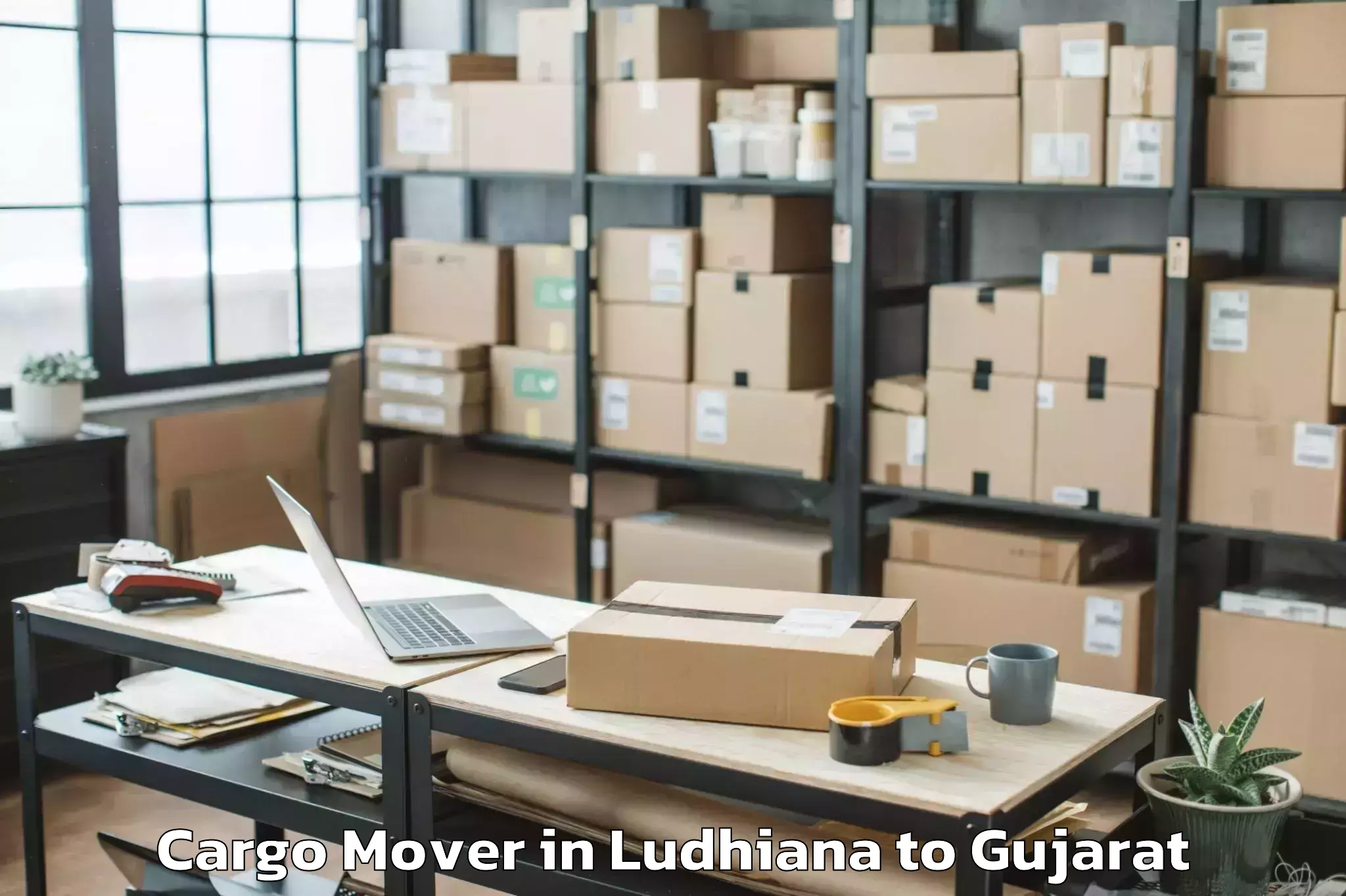 Hassle-Free Ludhiana to Adalaj Cargo Mover